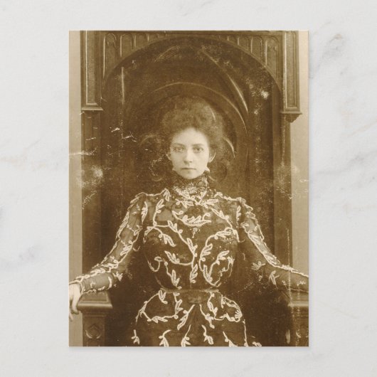 Portrait der Schauspielerin Vera Komissarzhevskaya Postkarte (Vorderseite)