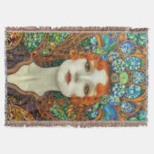 Portrait der schönen Frau im Stil eines verkleidet Decke (Vorderseite)