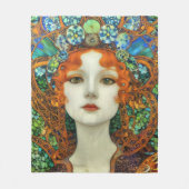 Portrait der schönen Frau im Stil eines verkleidet Fleecedecke (Vorderseite)