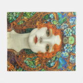 Portrait der schönen Frau im Stil eines verkleidet Fleecedecke (Vorderseite (Horizontal))