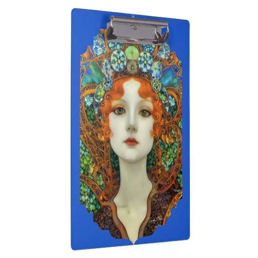 Portrait der schönen Frau im Stil eines verkleidet Klemmbrett (Rechts)