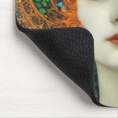 Portrait der schönen Frau im Stil eines verkleidet Mousepad (Ecke)