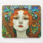 Portrait der schönen Frau im Stil eines verkleidet Mousepad (Vorne)