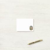 Portrait der schönen Frau im Stil eines verkleidet Post-it Klebezettel (Auf Schreibtisch)