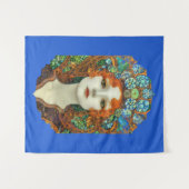 Portrait der schönen Frau im Stil eines verkleidet Wandteppich (Vorderseite (Horizontal))