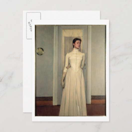 Portrait der Schwester des Künstlers, Marguerite K Postkarte (Vorne/Hinten)