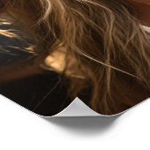 Portrait der strahlenden Schönheit Poster (Ecke)