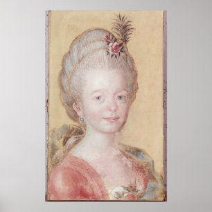 Portrait der Tochter Carl Linnaeus Poster