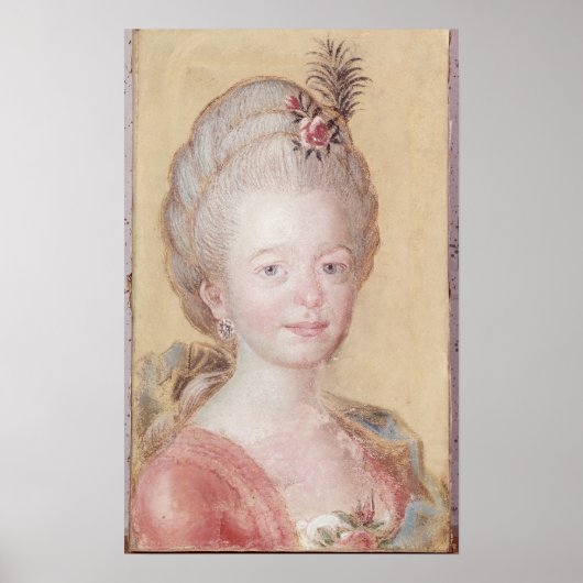 Portrait der Tochter Carl Linnaeus Poster (Vorne)