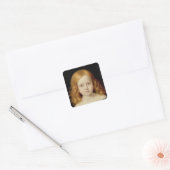 Portrait der Tochter des Künstlers Quadratischer Aufkleber (Umschlag)