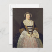 Portrait der unbekannten Frau Postkarte (Vorne/Hinten)