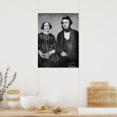 PORTRAIT der VERHEIRATETEN COUPLE c. 1845 Poster (Küche)