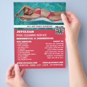 Portrait der weiblichen Bader, Reinigung des Schwi Flyer (Hand)