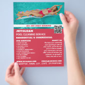 Portrait der weiblichen Bader, Reinigung des Schwi Flyer (Hand)