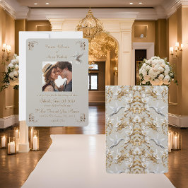 Portrait der White Hummingbird Collection Einladung