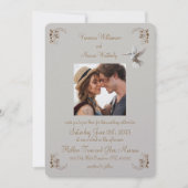 Portrait der White Hummingbird Collection Einladung (Vorderseite)