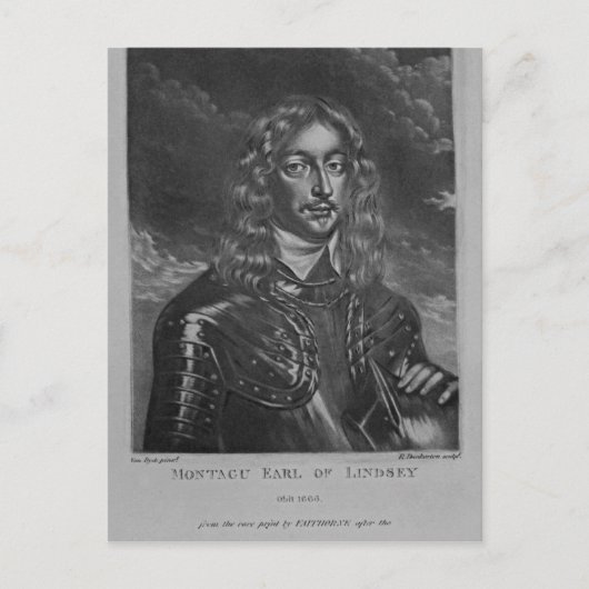 Portrait des 2. Earl of Lindsay Postkarte (Vorderseite)