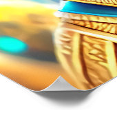 Portrait des ägyptischen Gottes Osiris | Art der A Poster (Ecke)