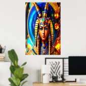 Portrait des ägyptischen Gottes Osiris | Art der A Poster (Heimbüro)