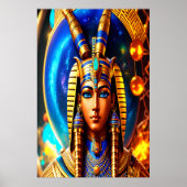 Portrait des ägyptischen Gottes Osiris | Art der A Poster (Vorne)