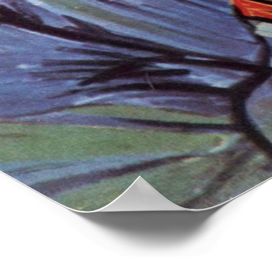 Portrait des alten Bauers von Vincent Willem van G Poster (Ecke)