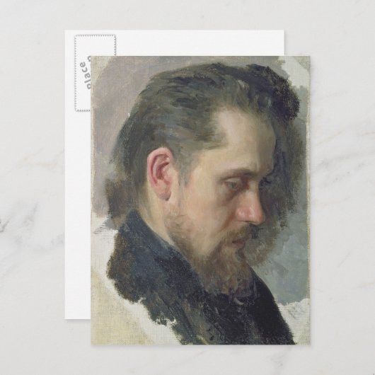 Portrait des Autors Nikolay Pomyalovsky, 1860 Postkarte (Vorne/Hinten)