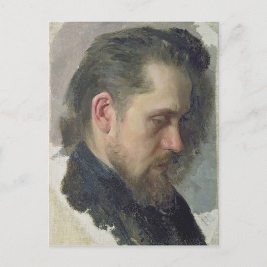 Portrait des Autors Nikolay Pomyalovsky, 1860 Postkarte (Vorderseite)