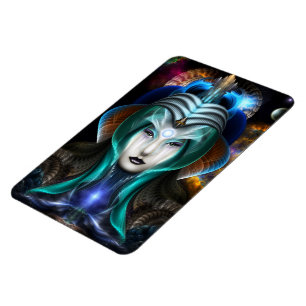 Portrait des Cyiria Foto Magnet