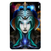 Portrait des Cyiria Foto Magnet (Vertikal)