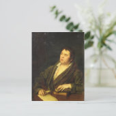 Portrait des Dichters Ivan A. Krylov, 1812 Postkarte (Stehend Vorderseite)