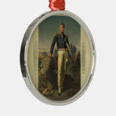 Portrait des französischen General Marquis de Lafa Silbernes Ornament (Rechts)