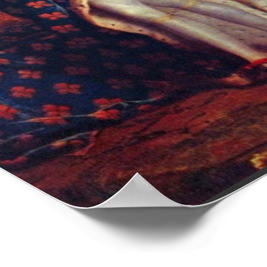 Portrait des französischen Königs Louis Xiv von Ri Poster (Ecke)