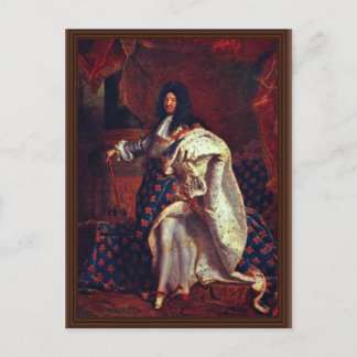 Portrait des französischen Königs Louis Xiv von Ri Postkarte