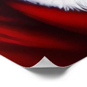 Portrait des glücklichen coolen Weihnachtsmanns | Poster (Ecke)