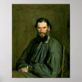 Portrait des Grafen Lev Nikolajewitsch Tolstoi 187 Poster (Vorne)