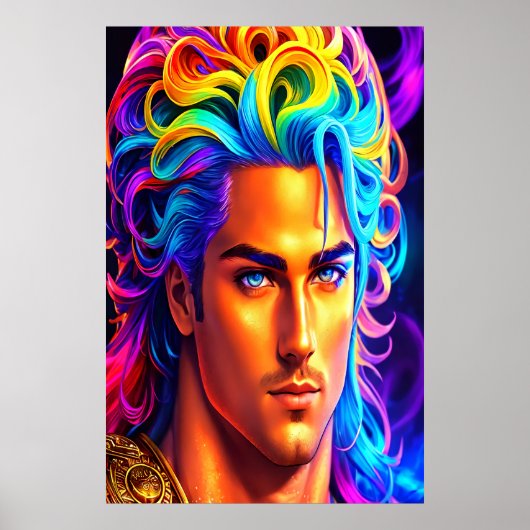 Portrait des griechischen Gottes Apollo | Art der Poster (Vorne)