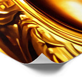 Portrait des griechischen Zeus | Art der AI Poster (Ecke)