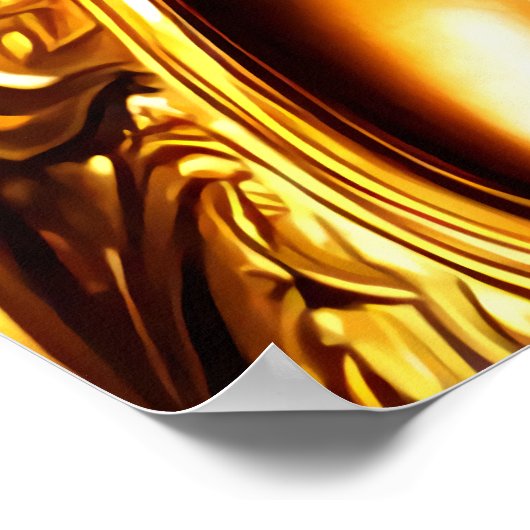 Portrait des griechischen Zeus | Art der AI Poster (Ecke)