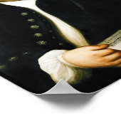 Portrait des großen Komponisten Bach Poster (Ecke)