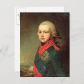 Portrait des Großherzogs Konstantin Pavlowitsch Postkarte (Vorne/Hinten)