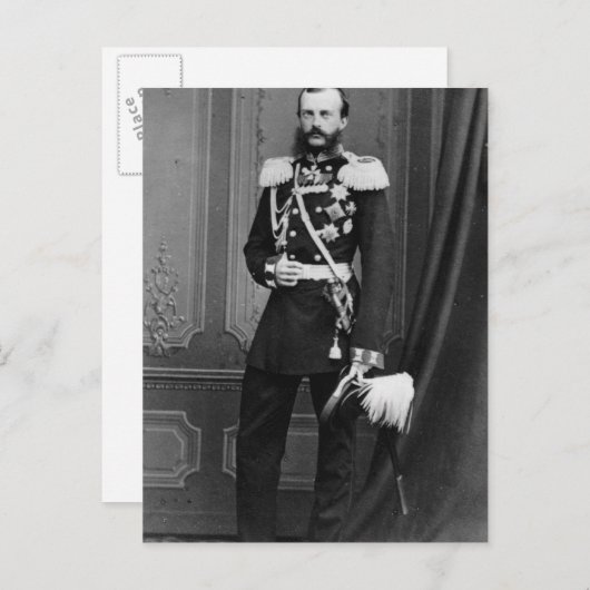 Portrait des Großherzogs Michael Nikolaevich Postkarte (Vorne/Hinten)