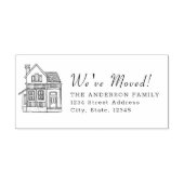 Portrait des Hauses Wir haben die Rücksendeadresse Permastempel (Design)