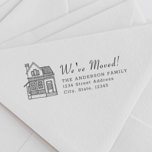 Portrait des Hauses Wir haben die Rücksendeadresse Permastempel