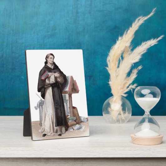 Portrait des Heiligen Bernard de Clairvaux Fotoplatte (Seite)