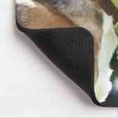 Portrait des Hundes Mousepad (Ecke)