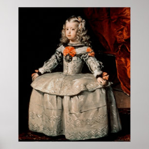 Portrait des Infanta Margarita im Alter von fünf J Poster