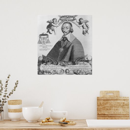 Portrait des Kardinals von Richelieu Poster (Küche)