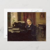 Portrait des Komponisten Anton Rubinstein Postkarte (Vorne/Hinten)
