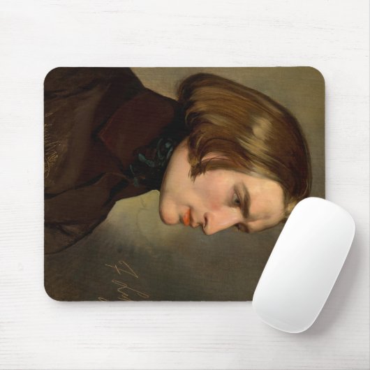 Portrait des Komponisten Franz Liszt, 1838 Mousepad (Mit Mouse)