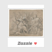 Portrait des Königs & Königs der Kinder von Böhmen Aufkleber (Blatt)